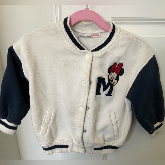 Zara Kids Varsity Minnie Mouse Bomber Jacket Disney Trip - Picture 4 of 5
